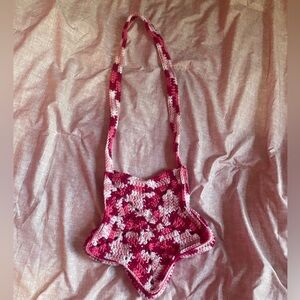 crochet star shaped purse